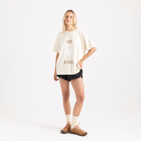 roark Sun Oversized Premium Tee in Bone