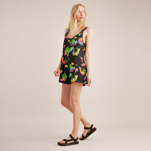 Roark Sundaze Romper - Black Print | Roark