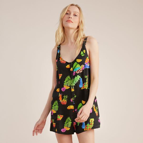 roark Sundaze Romper - Black Print | Roark