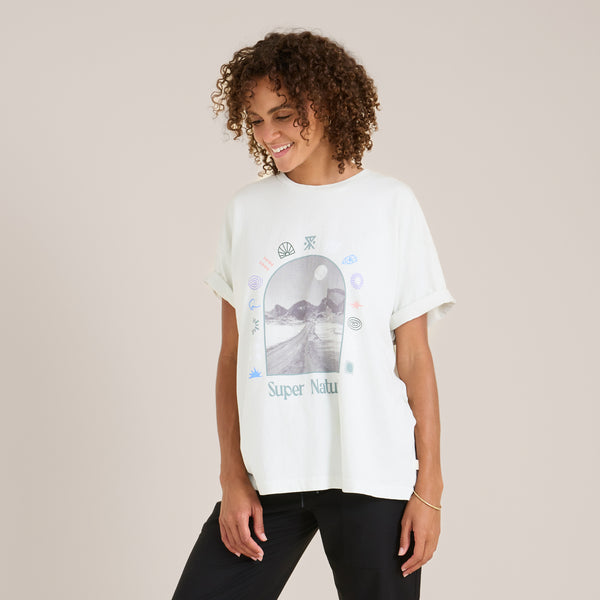 Roark Super Natural Oversized Premium Tee In Mist