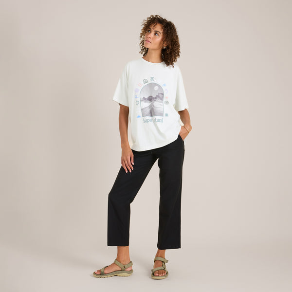 roark Super Natural Oversized Premium Tee in Mist