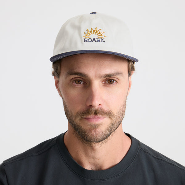 Roark Venture Snapback Hat In Off White