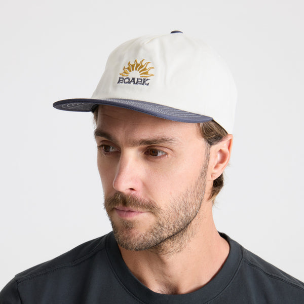 Roark Venture Snapback Hat In Off White