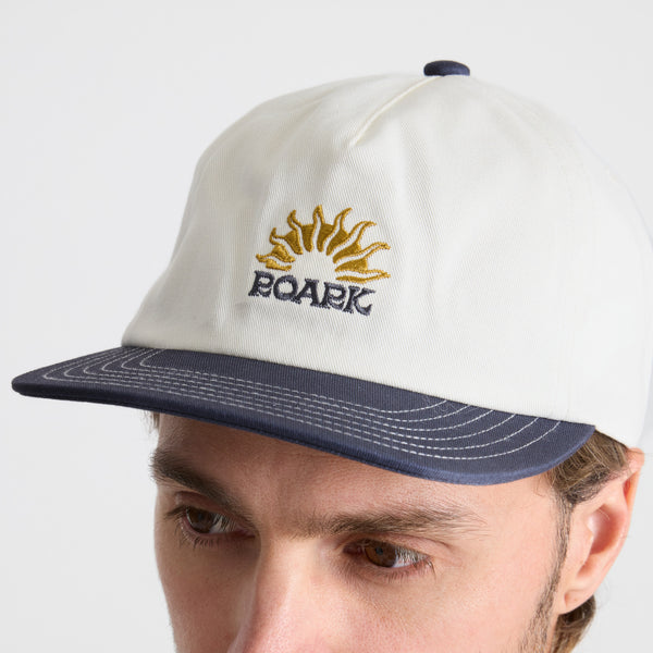 Roark Venture Snapback Hat In Off White