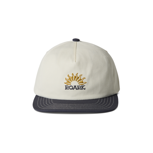 roark Venture Snapback Hat in Off White