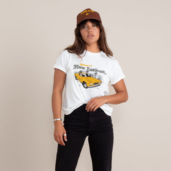 Roark Welcome To Nz Premium Tee - Off White | Roark