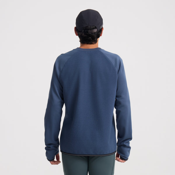 Roark White Cloud Crew Hoodie In Navy