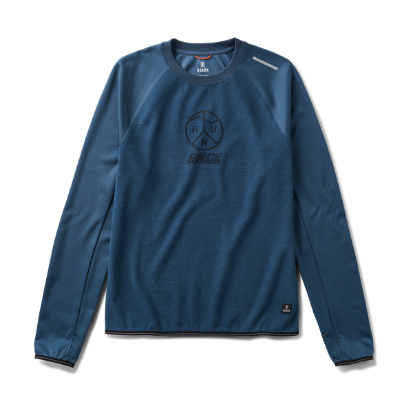 roark White Cloud Crew Hoodie in Navy