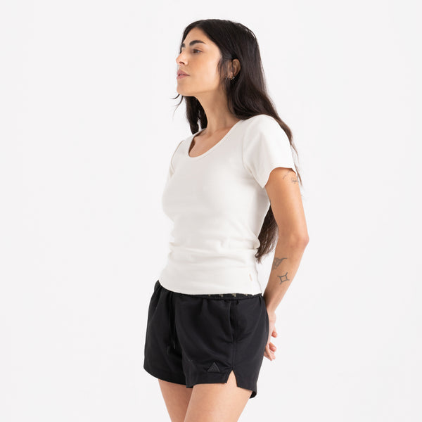 Roark Wind Worn Short Sleeve Tee In Off White