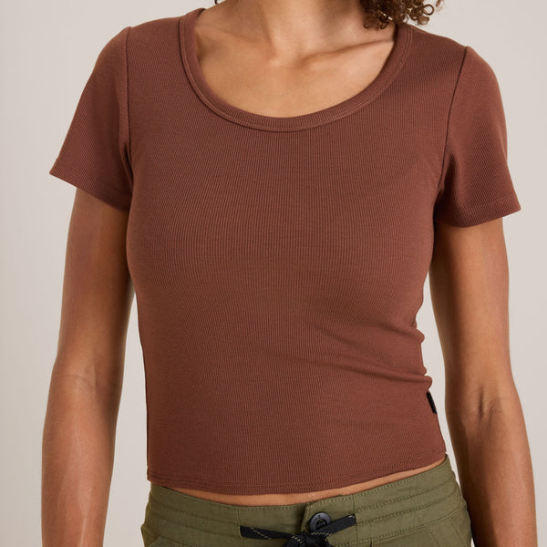 Roark Wind Worn Short Sleeve Tee In Sepia
