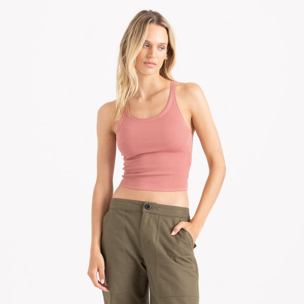 roark Wind Worn Tank Top in Dusty Berry