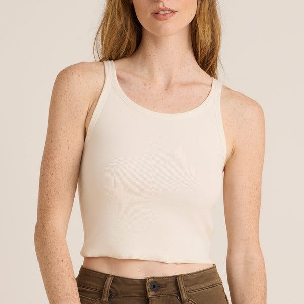 Roark Wind Worn Tank Top - Off White | Roark
