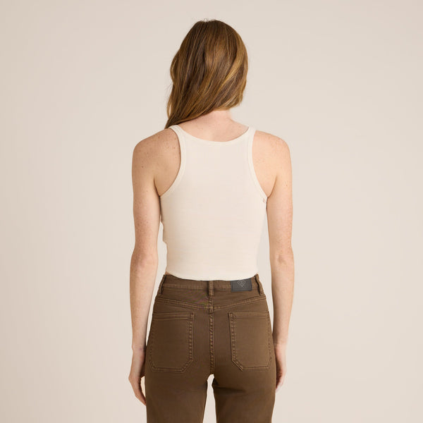 Roark Wind Worn Tank Top - Off White | Roark