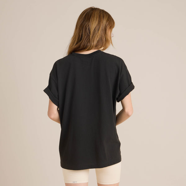 Roark Roark X H.O.D Oversized Premium Tee In Faded Black