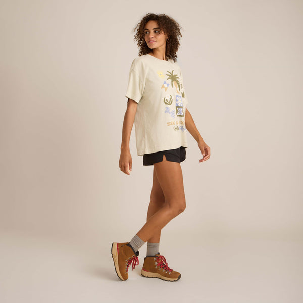 Roark Seeker Oversized Premium Tee In Dusty Eucalyptus