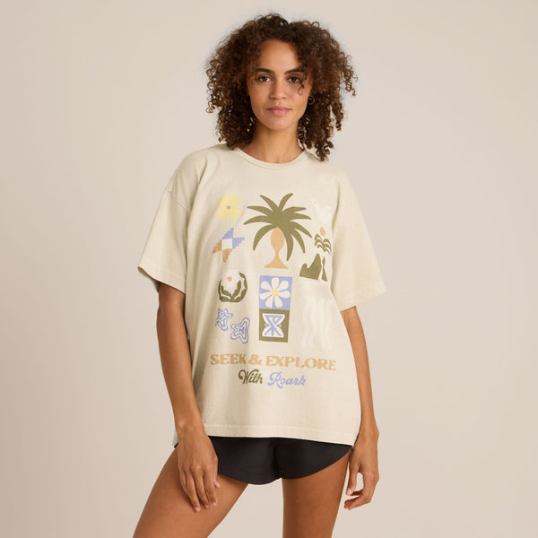 roark Seeker Oversized Premium Tee in Dusty Eucalyptus