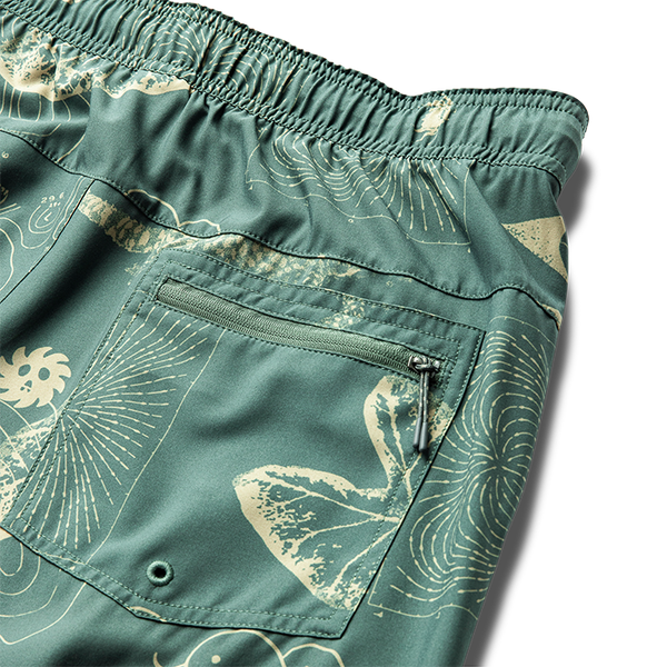 Roark Serrano 7" Active Stretch Shorts In Slate Green