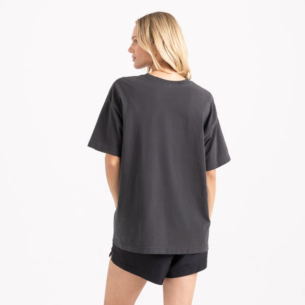 Roark Tomas Wildflower Oversized Premium Tee In Black