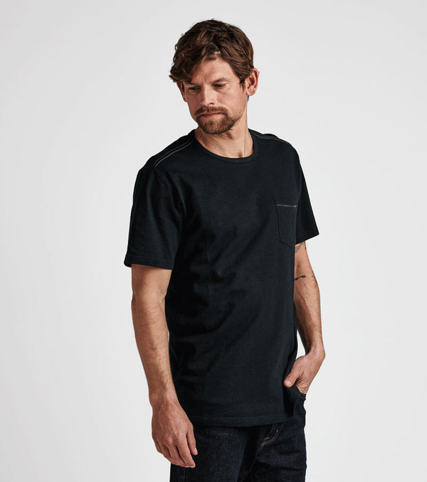 Roark Well Worn Midweight Organic Short Sleeve Tee - Black | Roark