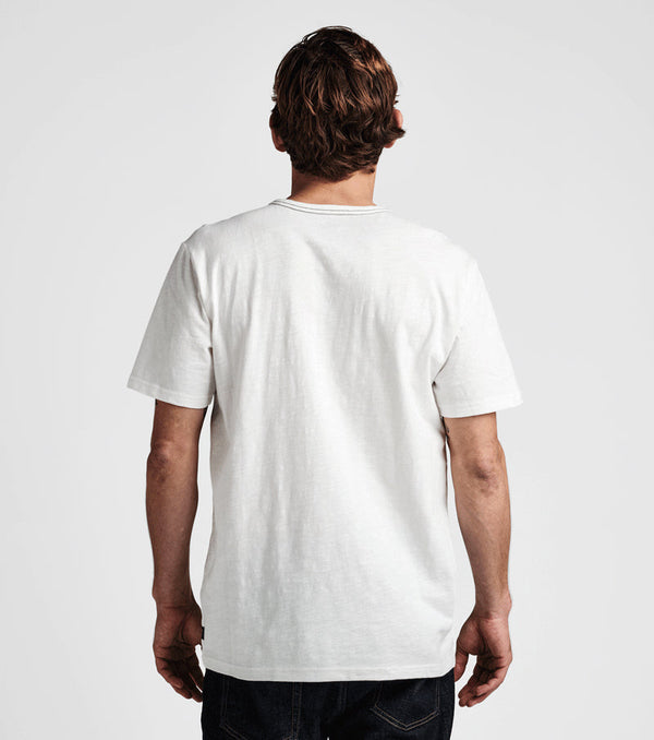 Roark Well Worn Midweight Organic Short Sleeve Tee - Off White