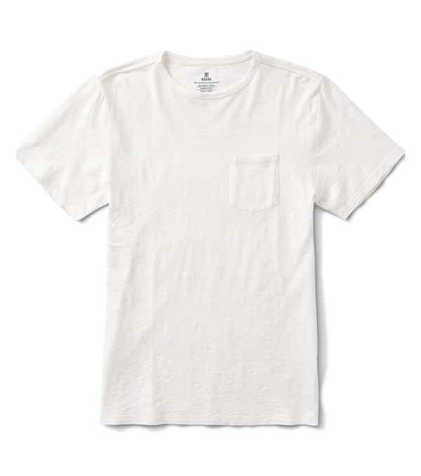 roark Well Worn Midweight Organic Short Sleeve Tee - Off White