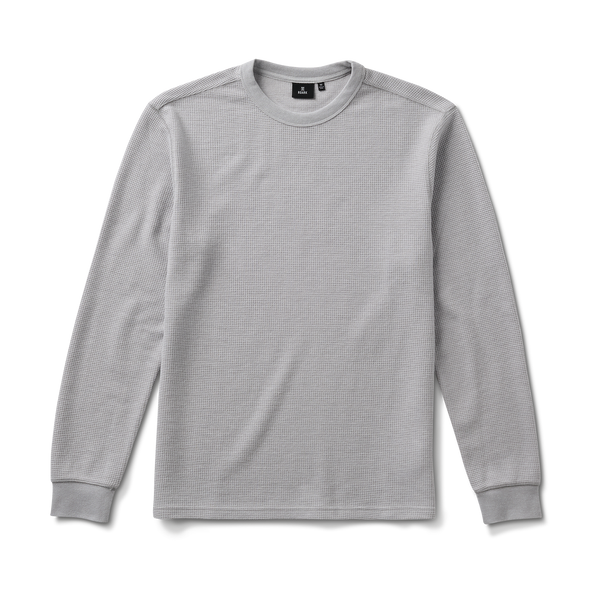 roark Well Worn Thermal Long Sleeve Tee in Heather Grey