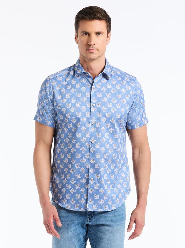 robert graham BEAUCHAMP SHORT SLEEVE BUTTON DOWN SHIRT