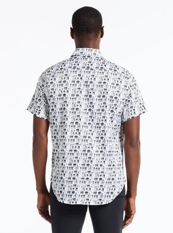 Robert Graham CROWD CONTROL SHORT SLEEVE BUTTON DOWN SHIRT