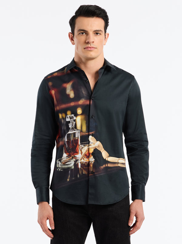 robert graham DISTILLED SPIRIT LONG SLEEVE BUTTON DOWN SHIRT