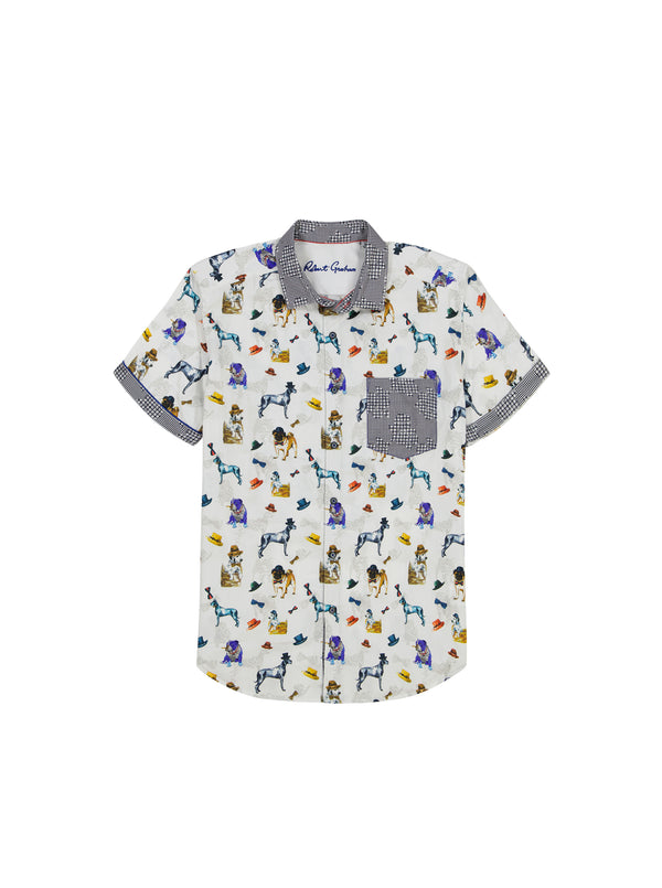 Robert Graham DOG SHOW SHORT SLEEVE BUTTON DOWN SHIRT