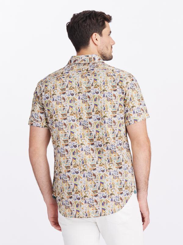 Robert Graham FREDLEY SHORT SLEEVE BUTTON DOWN SHIRT