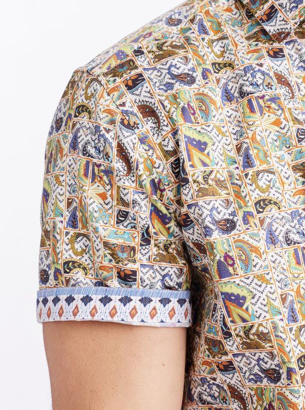 Robert Graham FREDLEY SHORT SLEEVE BUTTON DOWN SHIRT