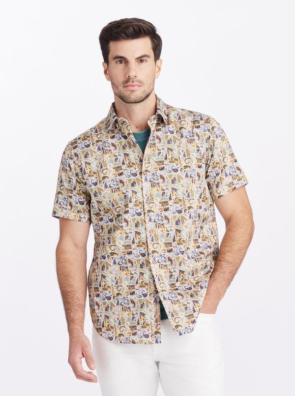 robert graham FREDLEY SHORT SLEEVE BUTTON DOWN SHIRT