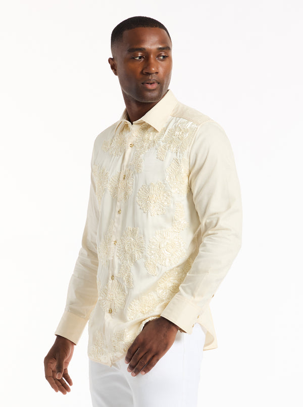 Robert Graham LIMITED EDITION CHAMPAGNE DREAM LONG SLEEVE BUTTON DOWN SHIRT