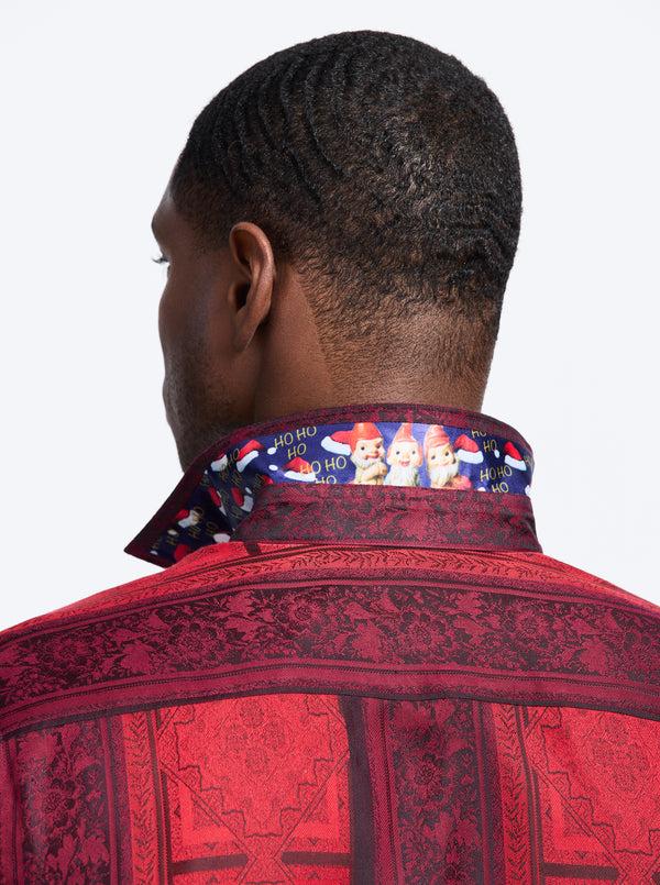 Robert Graham LIMITED EDITION CRIMSON CHEER LONG SLEEVE BUTTON DOWN SHIRT