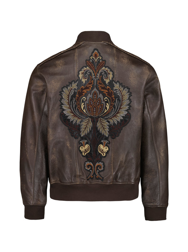 Robert Graham LIMITED EDITION GILDED OUTLAW LEATHER JACKET