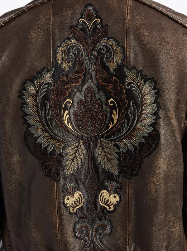 Robert Graham LIMITED EDITION GILDED OUTLAW LEATHER JACKET