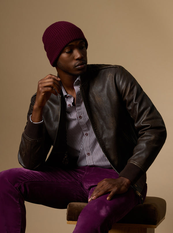 Robert Graham LIMITED EDITION GILDED OUTLAW LEATHER JACKET