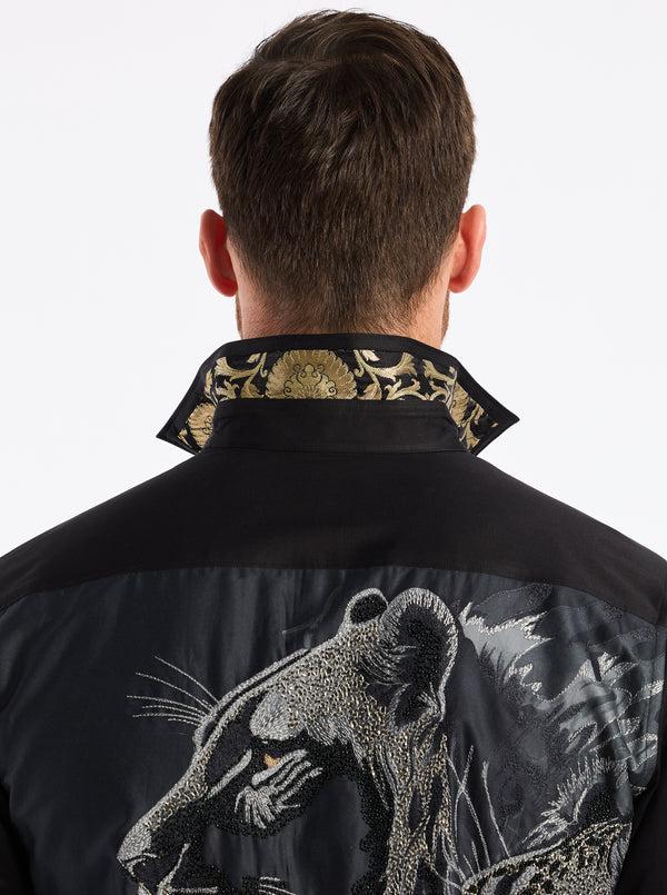 Robert Graham LIMITED EDITION LION'S SHADOW LONG SLEEVE BUTTON DOWN SHIRT TALL