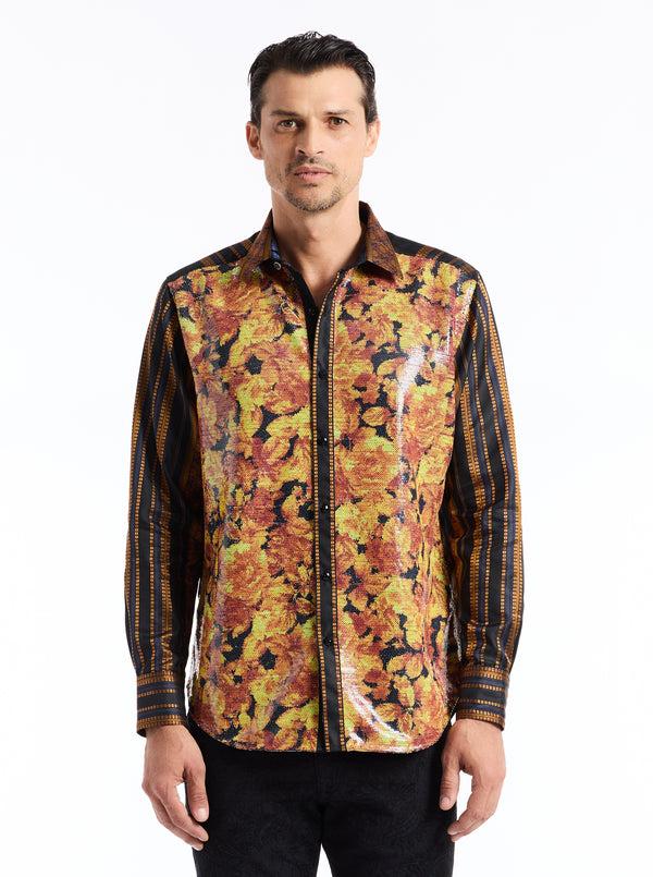 robert graham LIMITED EDITION NEVER FALES LONG SLEEVE BUTTON DOWN SHIRT