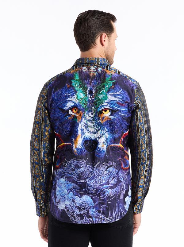 Robert Graham LIMITED EDITION RILEY'S LOBO LONG SLEEVE BUTTON DOWN SHIRT