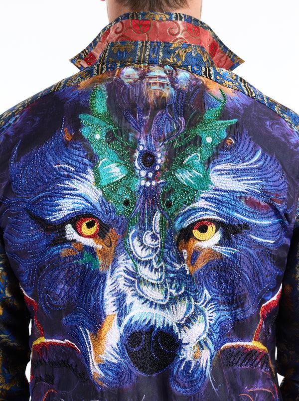 Robert Graham LIMITED EDITION RILEY'S LOBO LONG SLEEVE BUTTON DOWN SHIRT