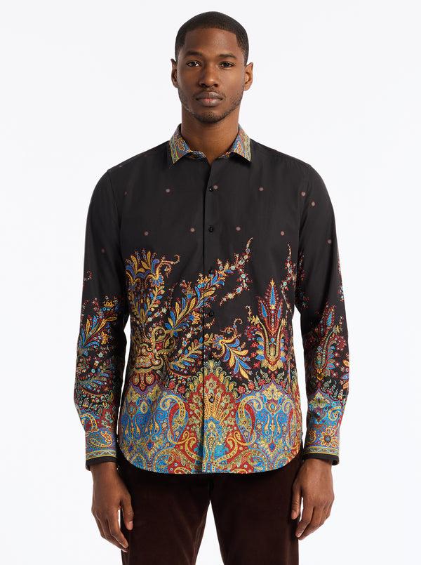 robert graham LIMITED EDITION THE TAJ MAHAL LONG SLEEVE BUTTON DOWN SHIRT