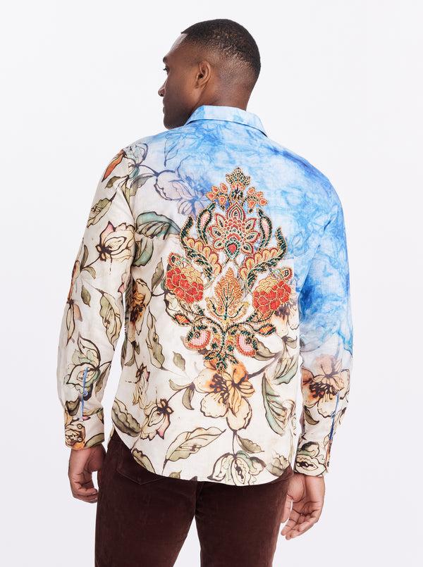 Robert Graham LIMITED EDITION WANDERINBLOSSOM LONG SLEEVE BUTTON DOWN SHIRT BIG