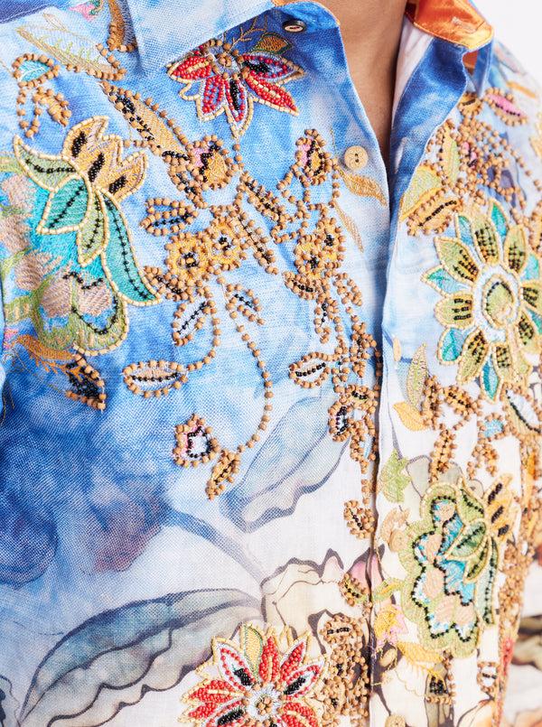 Robert Graham LIMITED EDITION WANDERINBLOSSOM LONG SLEEVE BUTTON DOWN SHIRT BIG