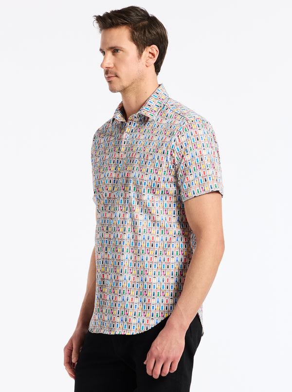 Robert Graham LIVINGSTON SHORT SLEEVE BUTTON DOWN SHIRT