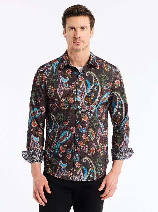 robert graham MONTAGE LONG SLEEVE BUTTON DOWN SHIRT