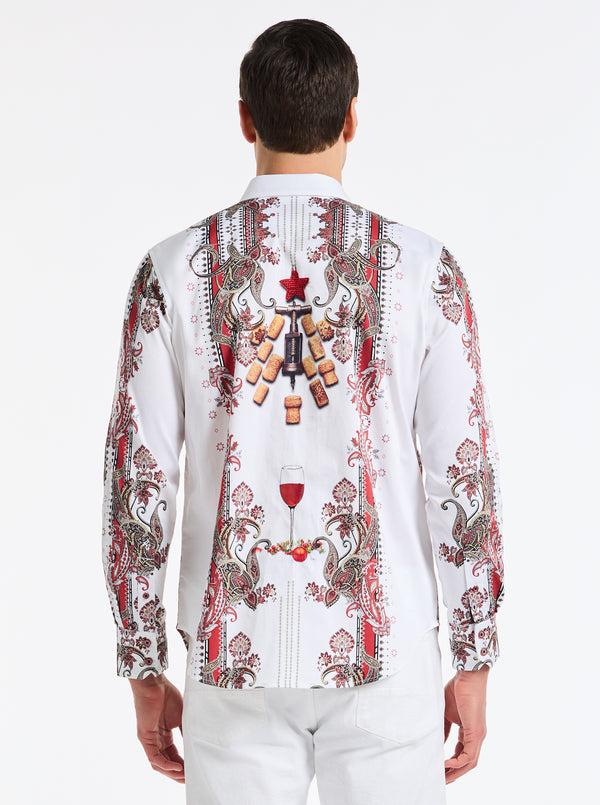 robert graham NAUGHTY & NICE LONG SLEEVE BUTTON DOWN SHIRT