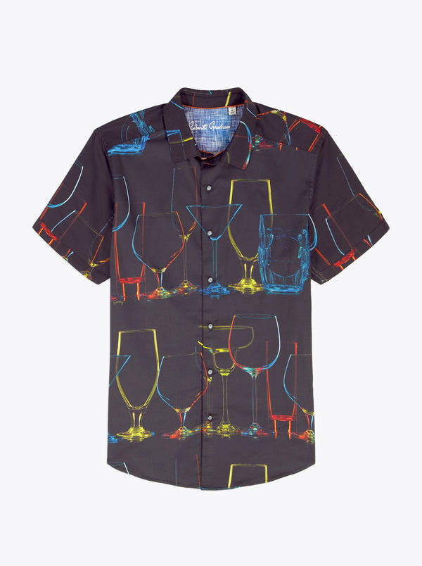 Robert Graham NEON NIGHTS SHORT SLEEVE BUTTON DOWN SHIRT
