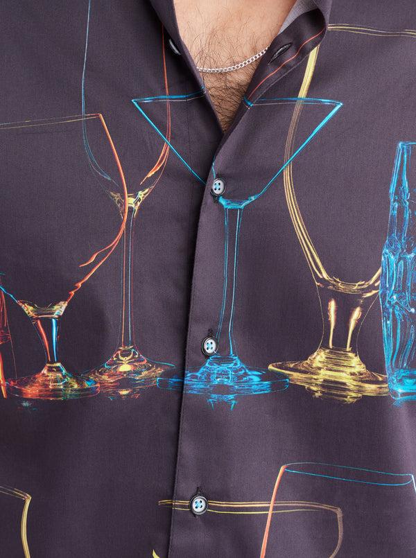 Robert Graham NEON NIGHTS SHORT SLEEVE BUTTON DOWN SHIRT